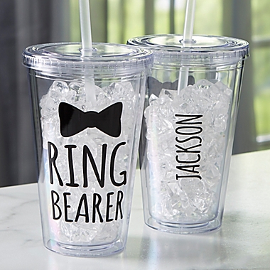Ring Bearer Personalized Acrylic Insulated Tumbler. View a larger version of this product image.