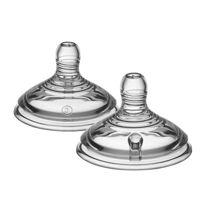Tommee Tippee Closer to Nature 6 Month 2Pack Fast Flow Silicone Nipple