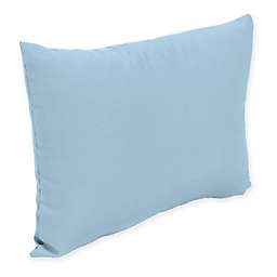18-Inch Lumbar Solid Throw Pillows in Sunbrella® Blue (Set of 2)