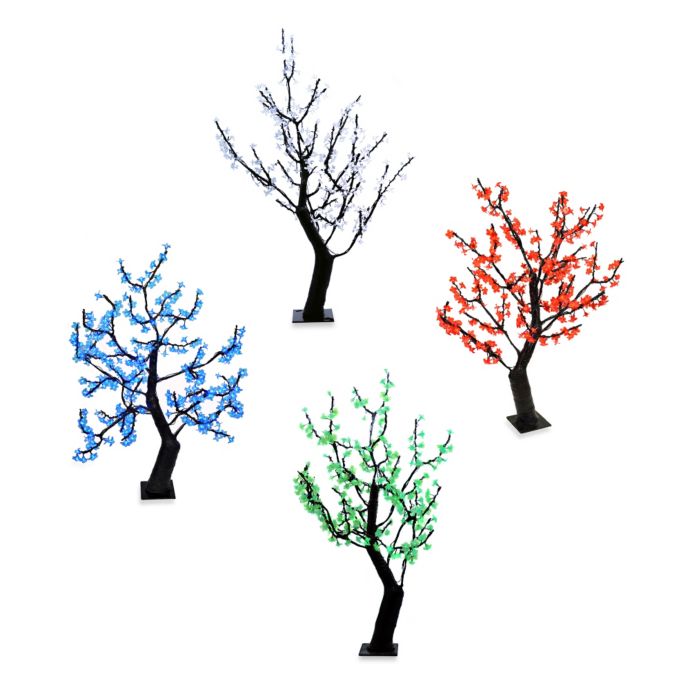 48 Inch Indoor Outdoor Trees Pre Lit With 288 Led Lights Bed