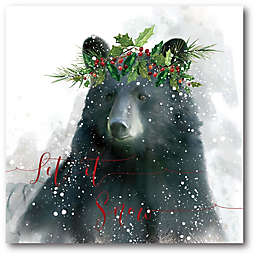 Courtside Market™ Let It Snow Bear 16-Inch x 1.5-Inch Framed Wrapped Canvas