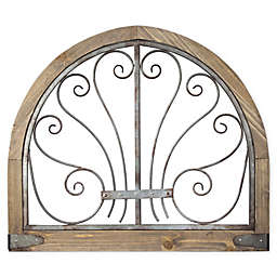 Arched Farmhouse 28" x 24" Wall Art in Brown