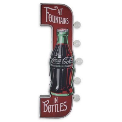 Coca Cola Double Sided Sign 3 25 Inch X 25 25 Inch Wall Art In Red Bed Bath Beyond