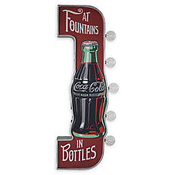 Coca Cola Double Sided Sign 3.25-Inch x 25.25-Inch Wall Art in Red