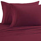 Alternate image 0 for Micro Flannel&reg; Solid Twin XL Sheet Set in Wine