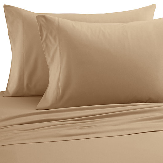 Alternate image 1 for Micro Flannel® Solid King Sheet Set in Chino