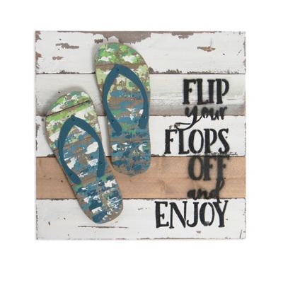 flip flop wall art