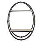 Alternate image 0 for Masterpiece Art Gallery 23-Inch x 16-Inch Wood and Metal Oval Hanging Wall Shelf