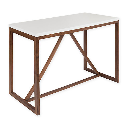Alternate image 1 for Kate and Laurel Kaya Pub Table in Walnut/White