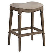 Bee &amp; Willow&trade; Normandy 30-Inch Backless Saddle Bar Stool in Grey