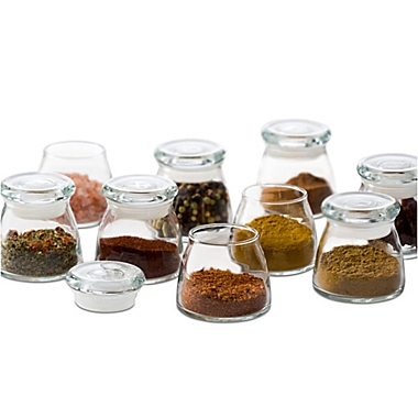 Libbey&reg; Glass Vibe Spice Jars in Clear (Set of 12). View a larger version of this product image.