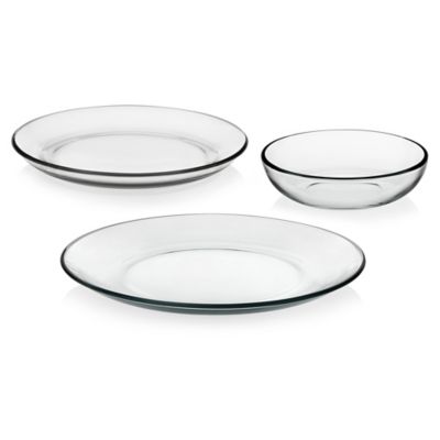 glass dinnerware set