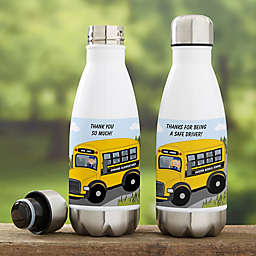 Bus Driver Character Personalized Water Bottle