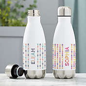 Stencil Name Personalized Water Bottle