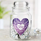 Alternate image 0 for Together We Make A Family Personalized Glass Treat Jar