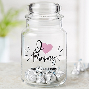 We Love...Personalized Glass Treat Jar for Her. View a larger version of this product image.