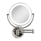 Alternate image 0 for Zadro&trade; 10X/1X Dual-Sided Round LED Lighted Wall Mount Mirror in Chrome