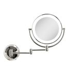 Alternate image 1 for Zadro&trade; 10X/1X Dual-Sided Round LED Lighted Wall Mount Mirror in Chrome