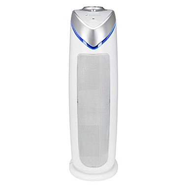GermGuardian&reg; 22-Inch 3-in-1 HEPA Tower with UV-C Tower Air Purifier in White. View a larger version of this product image.