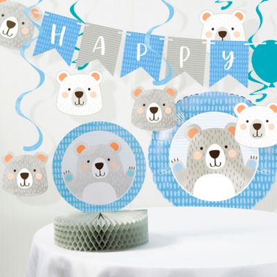 Creative Converting&trade; 8-Piece Bear Party Birthday Decorations Kit in Blue