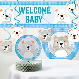Creative Converting™ 8-Piece Bear Baby Shower Decorations Kit in Blue