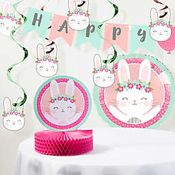 Creative Converting™ 8-Piece Bunny Birthday Party Supplies Kit in Pink