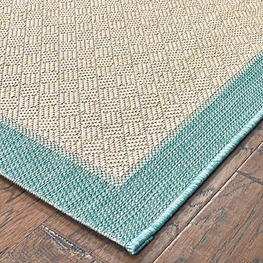 Destination Summer Miami Border Area Woven Rug. View a larger version of this product image.
