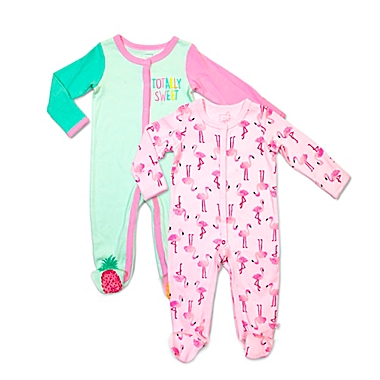 Rosie Pope Baby Girls 2 Pack Coveralls
