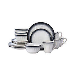 Pfaltzgraff® Blake16-Piece Dinnerware Set in Black/White