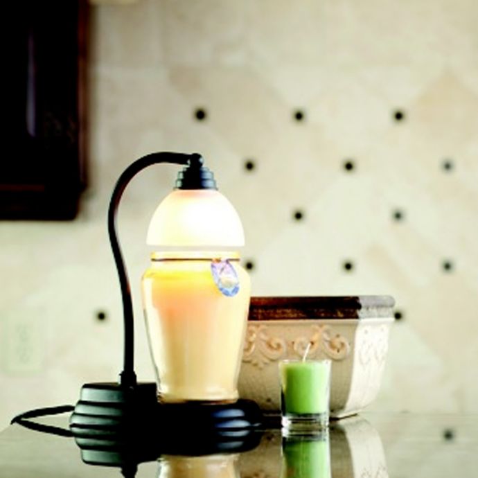 Metallic Hurricane Candle Warmer Lantern Brown Bed Bath and Beyond