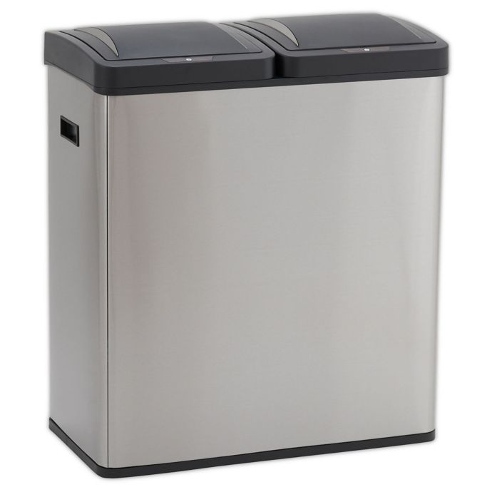 Design Trend® Motion Sensor RecycleTrash Can Dual Compartment 30