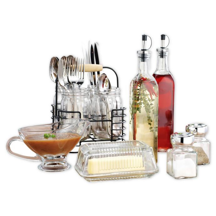 Home Essentials & Beyond 12-Piece Clear Hostess Set | Bed Bath & Beyond