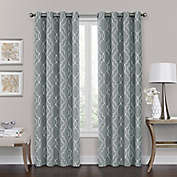 Brent 84-Inch Grommet 100% Blackout Window Curtain Panel in Silver Blue (Single)