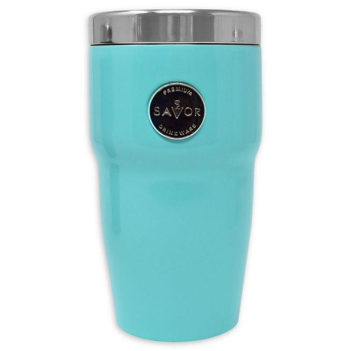 Savor Retro Wave 12 Oz Double Wall Stainless Steel Car Cup Bed Bath Beyond