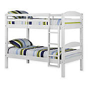 Forest Gate Solid Wood Twin-Over-Twin Bunk Bed in White