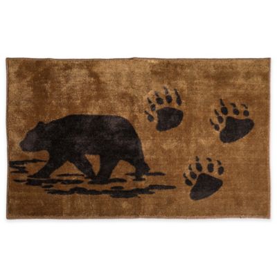 Soft Foam Area Rugs Little Fox and Little Bear Fishing Washable Non Slip Kitchen Rugs Bath Rug for Home Decor Indoor/Outdoor 36x24in 