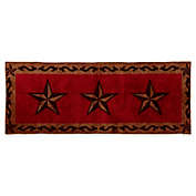 HiEnd Accents 24&quot; x 60&quot; Star Print Bath Rug in Red