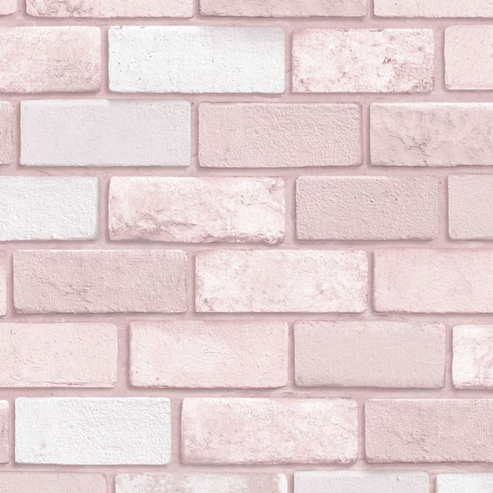 Arthouse Diamond Pink Brick Wallpaper Bed Bath Beyond