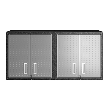 Manhattan Comfort Fortress Floating Garage Cabinets in Grey (Set of 2). View a larger version of this product image.
