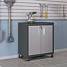 Alternate image 1 for Manhattan Comfort Fortress 31.5-Inch Mobile Garage Cabinet with Shelves in Grey