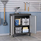 Alternate image 2 for Manhattan Comfort Fortress 31.5-Inch Mobile Garage Cabinet with Shelves in Grey