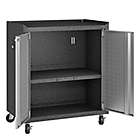 Alternate image 5 for Manhattan Comfort Fortress 31.5-Inch Mobile Garage Cabinet with Shelves in Grey