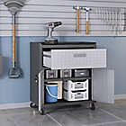 Alternate image 2 for Manhattan Comfort Fortress 31.5-Inch Mobile Garage Cabinet with Drawer &amp; Shelf in Grey