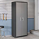 Alternate image 1 for Manhattan Comfort Fortress Tall Hashmark Garage Cabinet in Grey