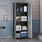 Alternate image 2 for Manhattan Comfort Fortress Tall Hashmark Garage Cabinet in Grey