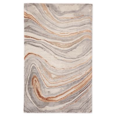 Jaipur Living Benna Abstract 5&#39; x 8&#39; Handcrafted Area Rug in Copper