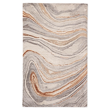 Jaipur Living Benna Abstract 5&#39; x 8&#39; Handcrafted Area Rug in Copper. View a larger version of this product image.