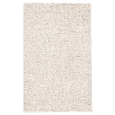 Jaipur Oland Solid 5&#39; x 8&#39; Area Rug in Ivory. View a larger version of this product image.