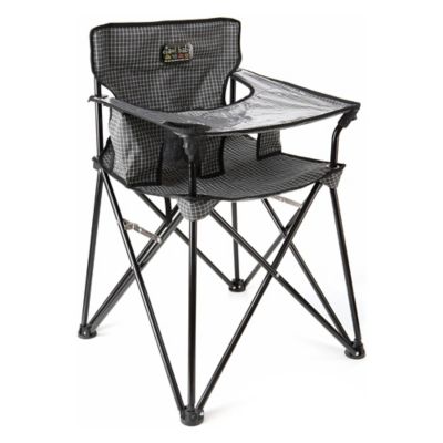 black and white high chair