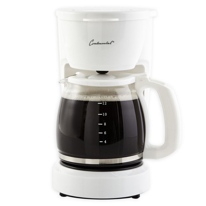Continental Electric 12Cup Coffee Maker in White Bed Bath & Beyond